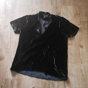 madewell velevt chocker top